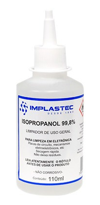 Álcool Isopropílico Isopropanol Implastec Garrafa 110ml