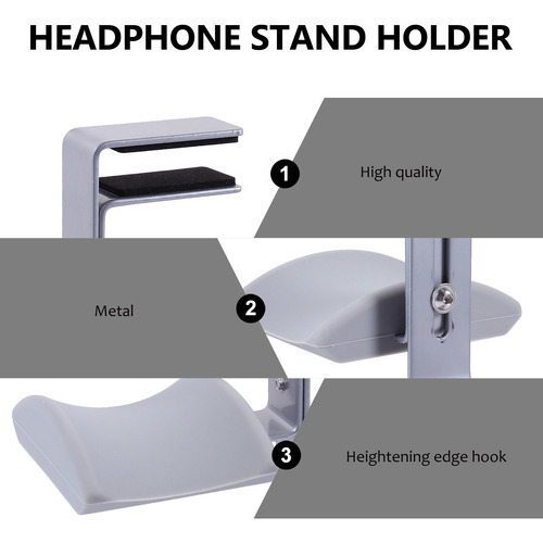 Soporte Para Auriculares Con Gancho De Escritorio Universal