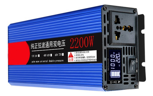 2200w 220v Inversor De Onda Senoidal Pura De Toma Universal