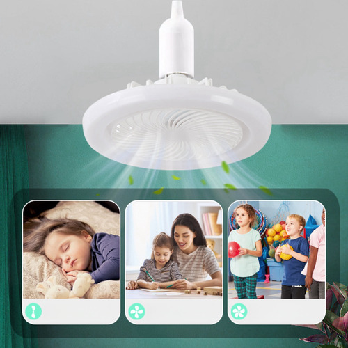 Lámpara Led For Socket Con Ventilador E Telecontrol/premium