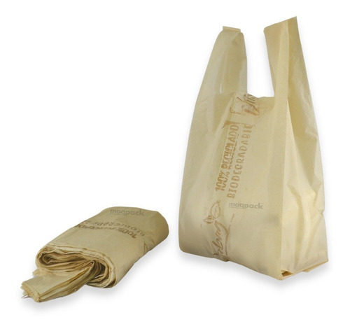 Imagen 2 de 8 de 1 Kilo De Bolsa Camiseta Biodegradable Impresión Genérica