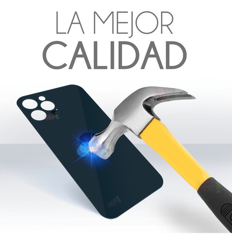 Tapa Trasera Compatible Con iPhone 12 Pro A2407 A2341 A2406 A2408 Color Azul Slim Company