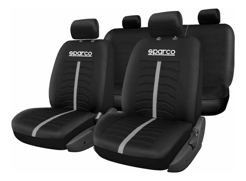 Fundas Cubre Asiento Sparco Material Polyester Línea Gris