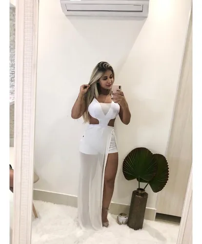 Vestido Longo De Tuli Para Virada De Ano Macac o Reveillon Frete