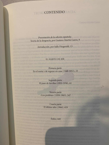 El Hábito De Ser Flannery O'connor · Ediciones Sigueme