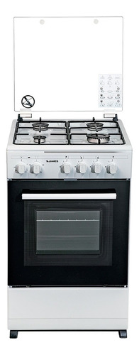 Cocina James C-550 TKS BL a gas/eléctrica 4 hornallas  blanca 220V - 240V puerta con visor 50L