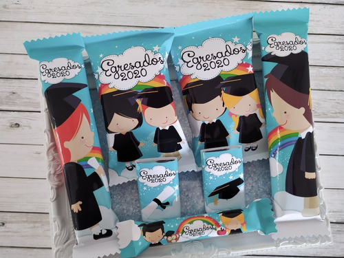 Golosinas Tematicas Egresados Graduados Candy Bar 10 Niños