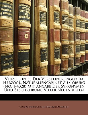 Libro Verzeichniss Der Versteinerungen Im Herzogl. Natura...