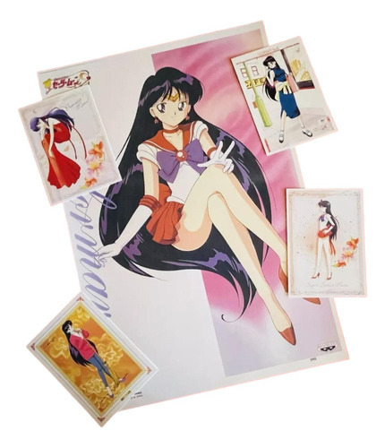 Poster Sailor Mars- 48x33 Cms+5 Postcards De 10x15 Cms