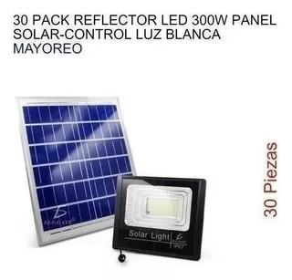 30 Pack Reflector Led 300w Panel Solar-control Luz Blanca