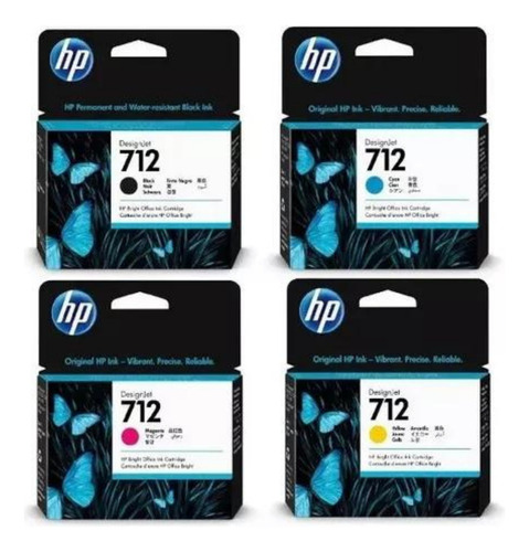 Cartucho Hp 712 29ml Plotter T210, T230, T250, T630, T650