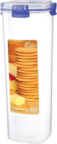 Recipiente Sistema Klip It Galletas O Spaguettis 1.8litros