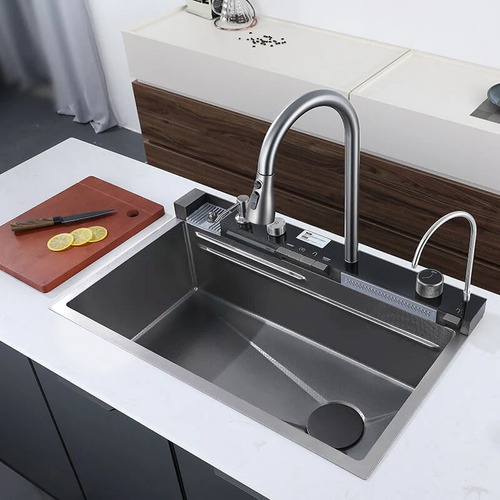 Bacha De Cocina Inteligente Extensible Cascada Lavacopa
