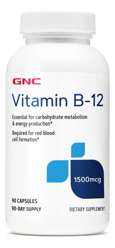 Vitamina B-12 1,500mcg 90 Capsulas Gnc