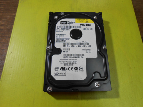 Disco Rigido Ide Western Digital  40gb - Wd400bb - 3,5  