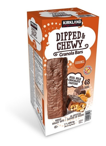 Barras Granola Dipped & Chewy Chocolate Caramelo Kirkland 48