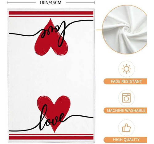 Juego De Toallas Para El Día De San Valentín, Toalla De Coci