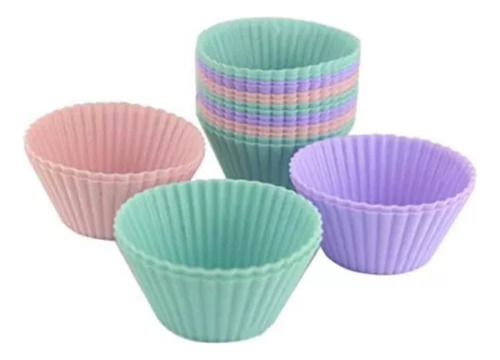 Pirotines Silicona Cupcake  Pack X 12 Unid