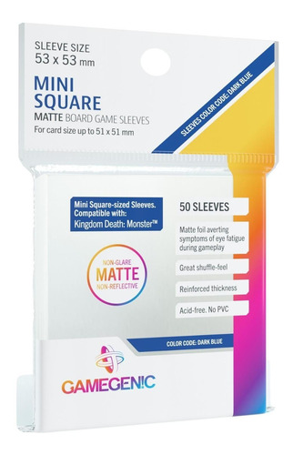 Fundas Protectores Square Mini Matte 53x53 Mm