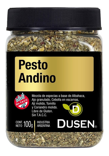 Pesto Andino - Sin Tacc - Pote De 100gr