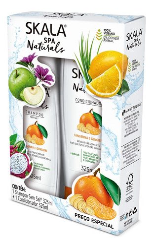 Skala Naturals Spa | Shampoo Y Acondicionador Mandarina