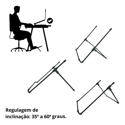 Kit Ergonômico Nr-17 Home Office Escritório Pés Mãos Postura
