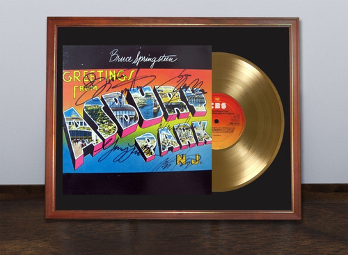 Bruce Springsteen Greetings From...  Lp Firmado Disco Oro