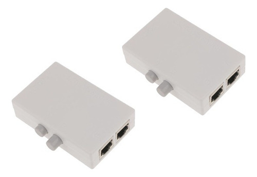 2 Lote 2 Puertos Rj45 Ethernet Switch Selector De Compartido