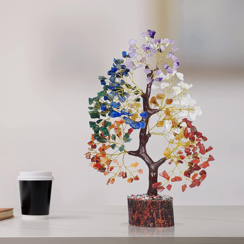 Piedras Curativas Árbol De La Vida Con 7 Chakras Yatskia