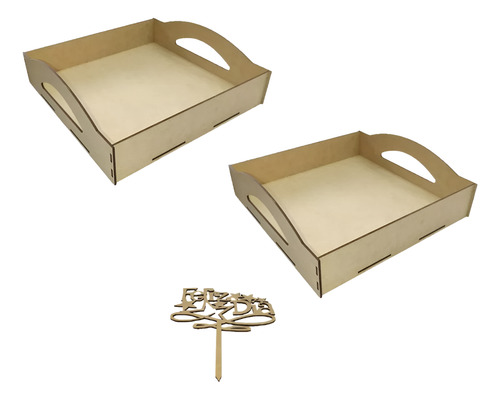 Kit 2 Charola Candy Bar Conos Dulces Postres Mesa De Dulces