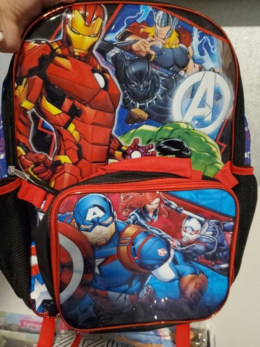 Morral Y Lonchera De Avengers 