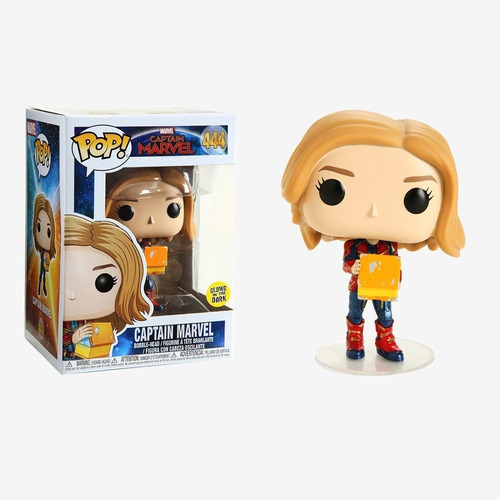 Captain Marvel #444 Funko Pop Captain Marvel Tesseract Gitd