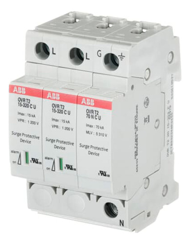 Interruptor Supresor De Voltaje Abb Ovr T2 2n 40-320 P Ts U