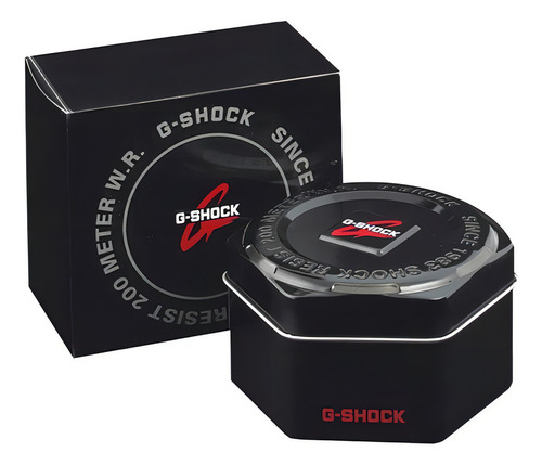 Reloj Casio G-shock Tough Solar Original Para Caballero Ew Color de la correa Negro mate Color del bisel Gris claro Color del fondo Negro