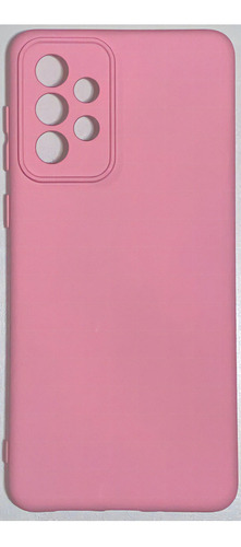 Capa silicone cover Genérica Galaxy Aveludada rosa para Samsung Linha A A73 6.7 de 1 unidade