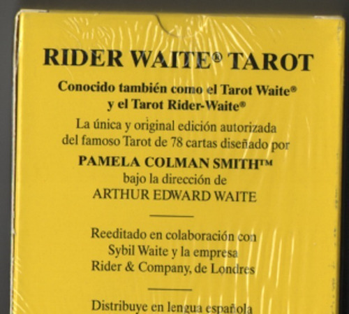 Imagen 2 de 4 de Tarot Rider Waite. Diseñado Por Pamela Colman Smith.