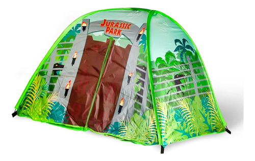 ~? Jurassic Park Gates Indoor Bed Tent Pop-up Canopy | 72 X 