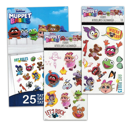 Muppet Babies Mini Mochila Set 3 Piezas Paquete Con 11 Mu