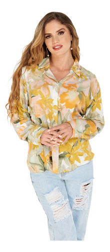 Camisa Dama Multicolor Estampada Mundo Terra 149132