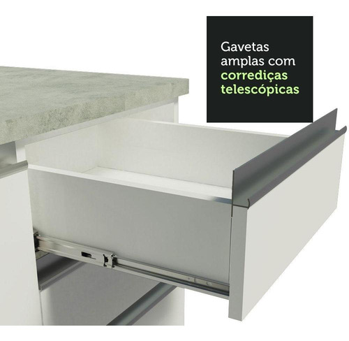Cozinha Completa Madesa Viena 10 Portas (sem Tampo E Pia) Cor Branco