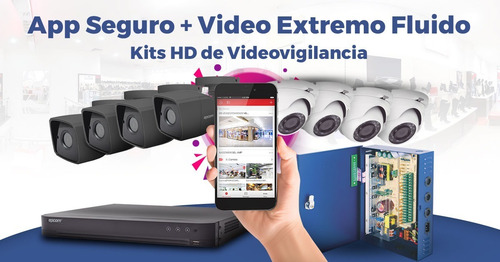 Kit Video Vigilancia Epcom 2 Cámaras 5mp Audio Baluns 500gb