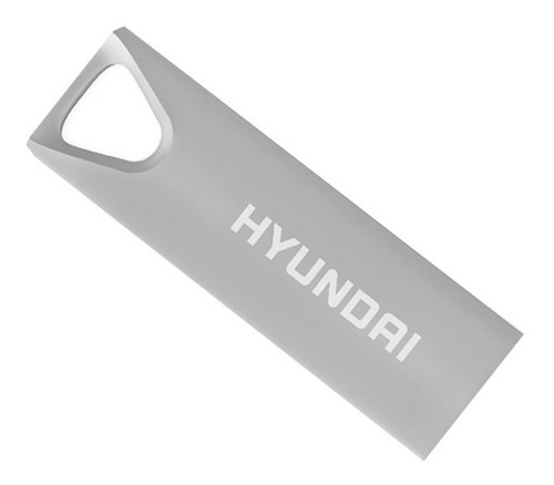 Memoria Usb Portátil 16gb Bravo Deluxe 2.0 Hyundai Color Plata Dorado