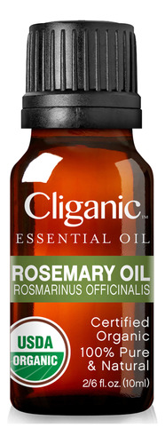 Aceite Esencial De Romero Orgánico Cliganic, 10 Ml, Para Uni