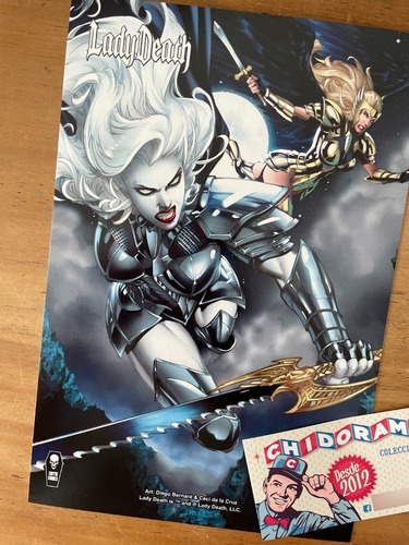 Print - Mini Print Lady Death Flying