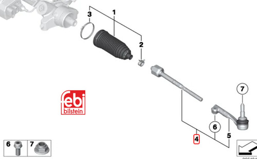 32216762243-4 Terminal De Direccion Bmw 1/3/x1