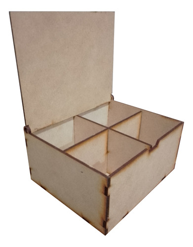 Caja De Te En Fibrofacil 4 Divisiones De 16x13x8 X 10un