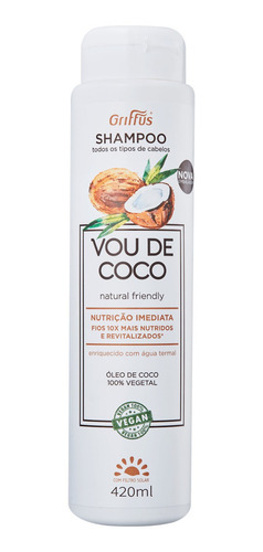 Shampoo Griffus Vou De Coco 420ml Blz