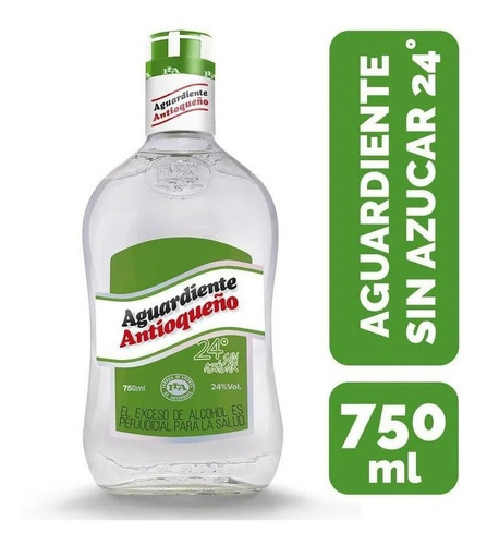 Aguardiente Antioqueño Verde Bo - Ml A $80