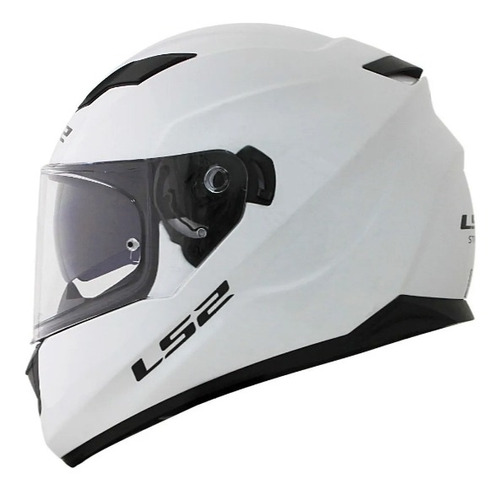 Casco para moto integral LS2 Stream Evo FF320  white solid talla S 