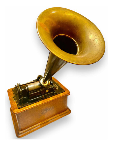Autentico Fonógrafo Antiguo Marca Edison Año 1906 Funcionand (Usado)